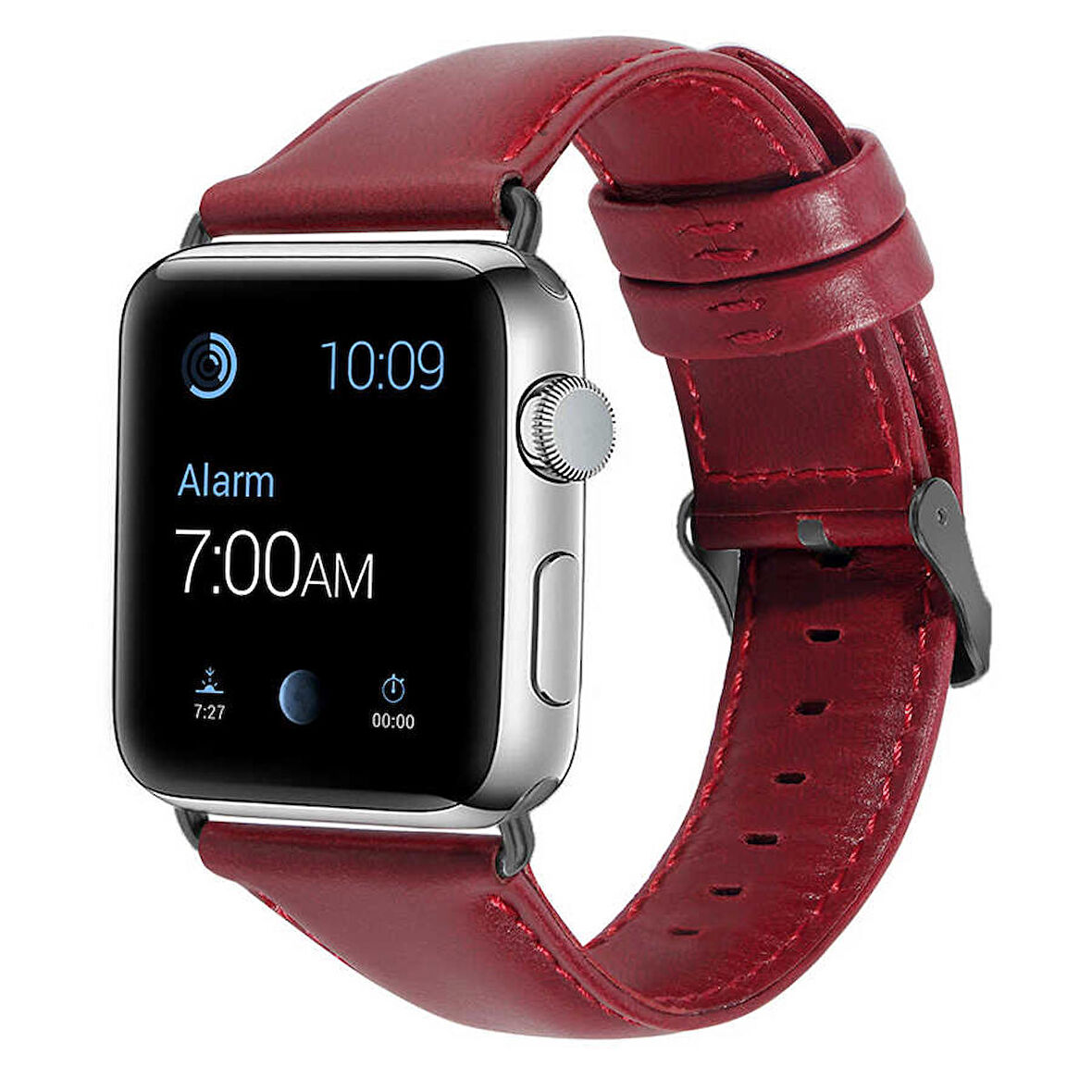 Apple Watch Ultra 49mm Uyumlu Kordon Luxury Leather Deri Strap Kayış (NO8)