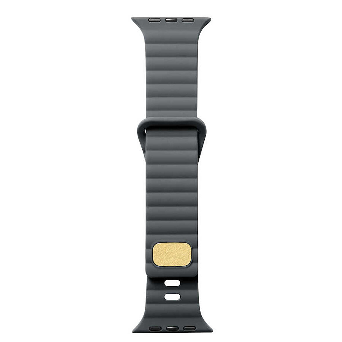 Apple Watch Ultra 49mm Uyumlu Zore KRD-73 Silikon Kordon (Gri)
