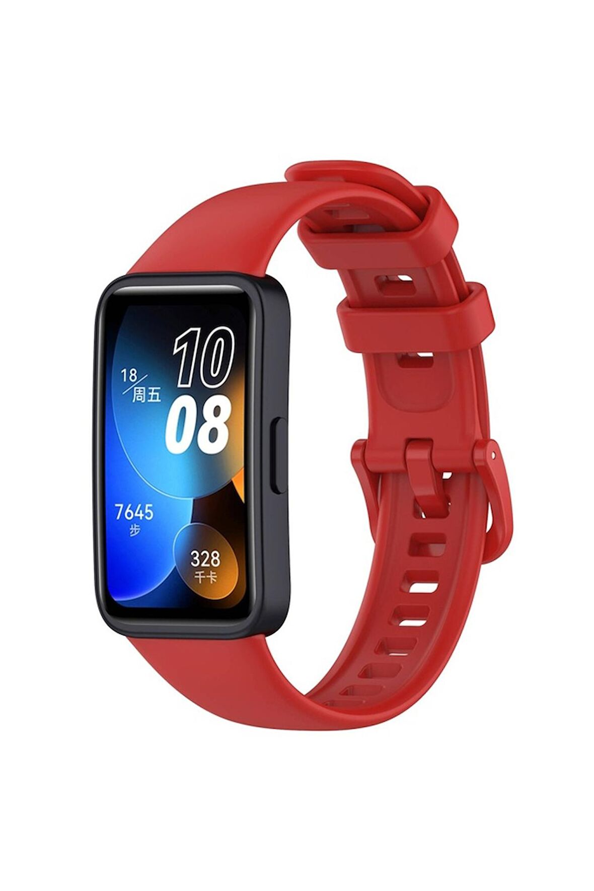 Huawei Band 8 Uyumlu Zore Klasik Kordon Kırmızı
