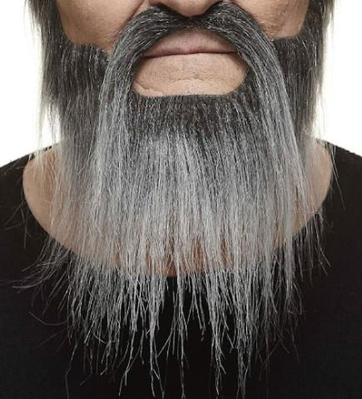 Takma Sakal Bıyık Beyaz Geçişli Lüks