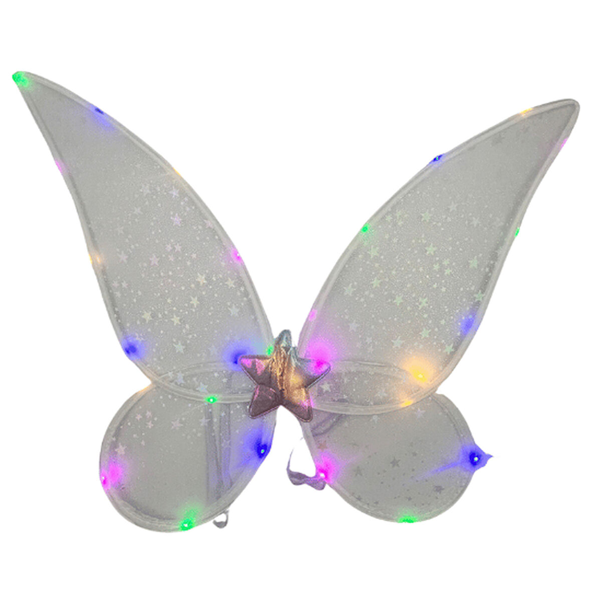 Peri Kanadı Ledli Işıklı Beyaz Renkli  Peri Melek Kanadı  3 farklı fonksiyonlu ışık