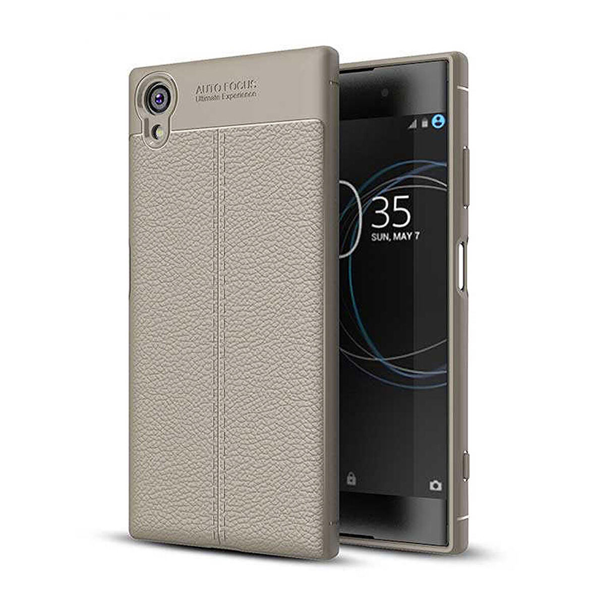 Sony Xperia XA1 Plus Uyumlu Kılıf Niss Silikon Kapak Gri