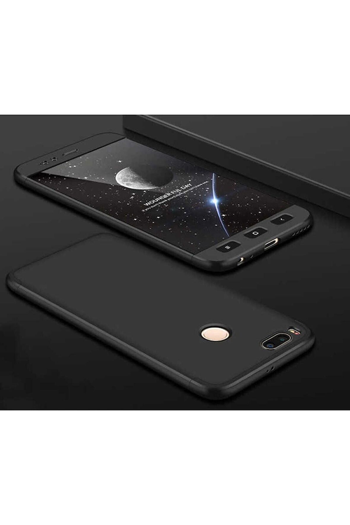 Xiaomi Mi 5x Uyumlu Kılıf Ays Kapak Siyah