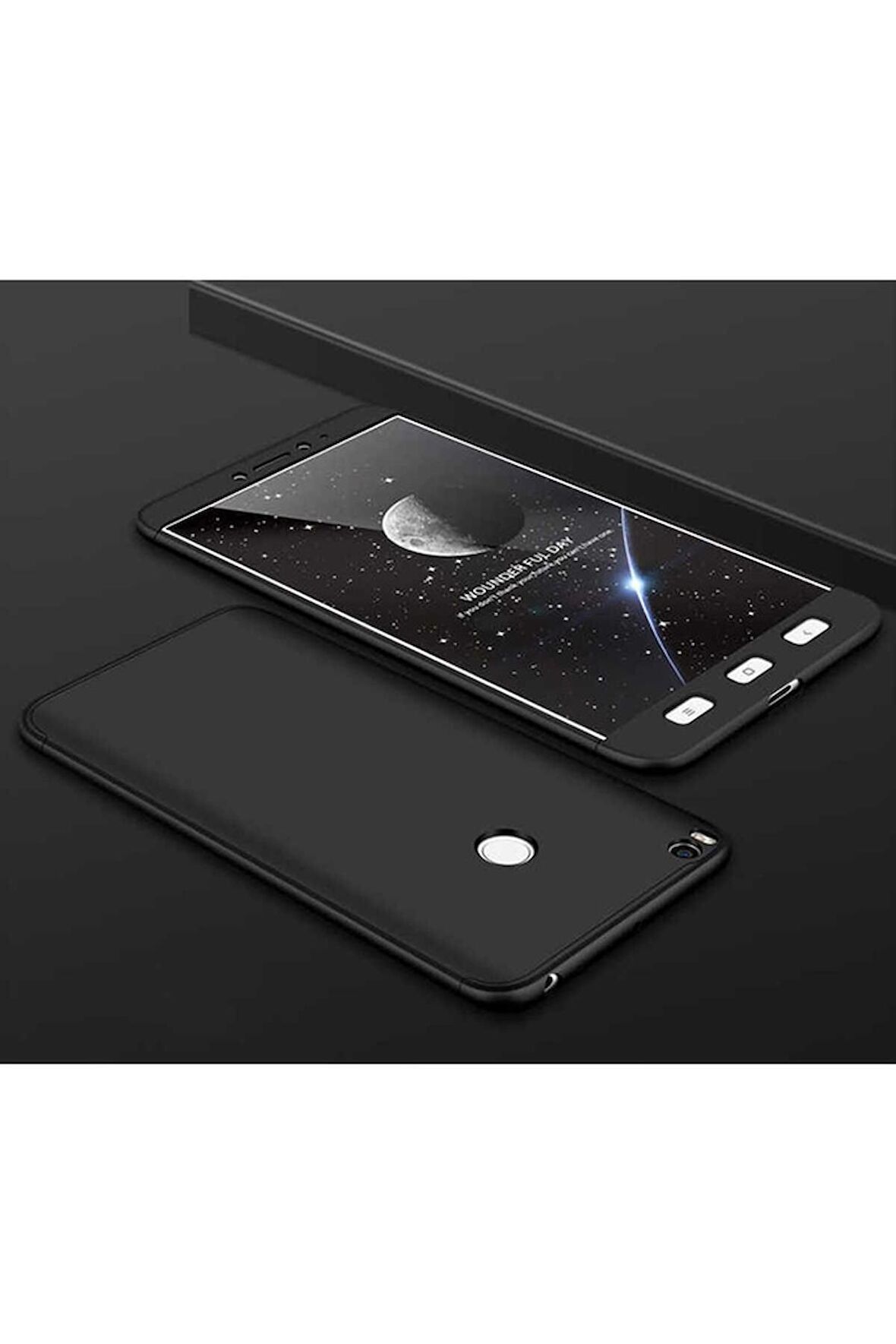 Xiaomi Mi Max 2 Uyumlu Kılıf Ays Kapak Siyah