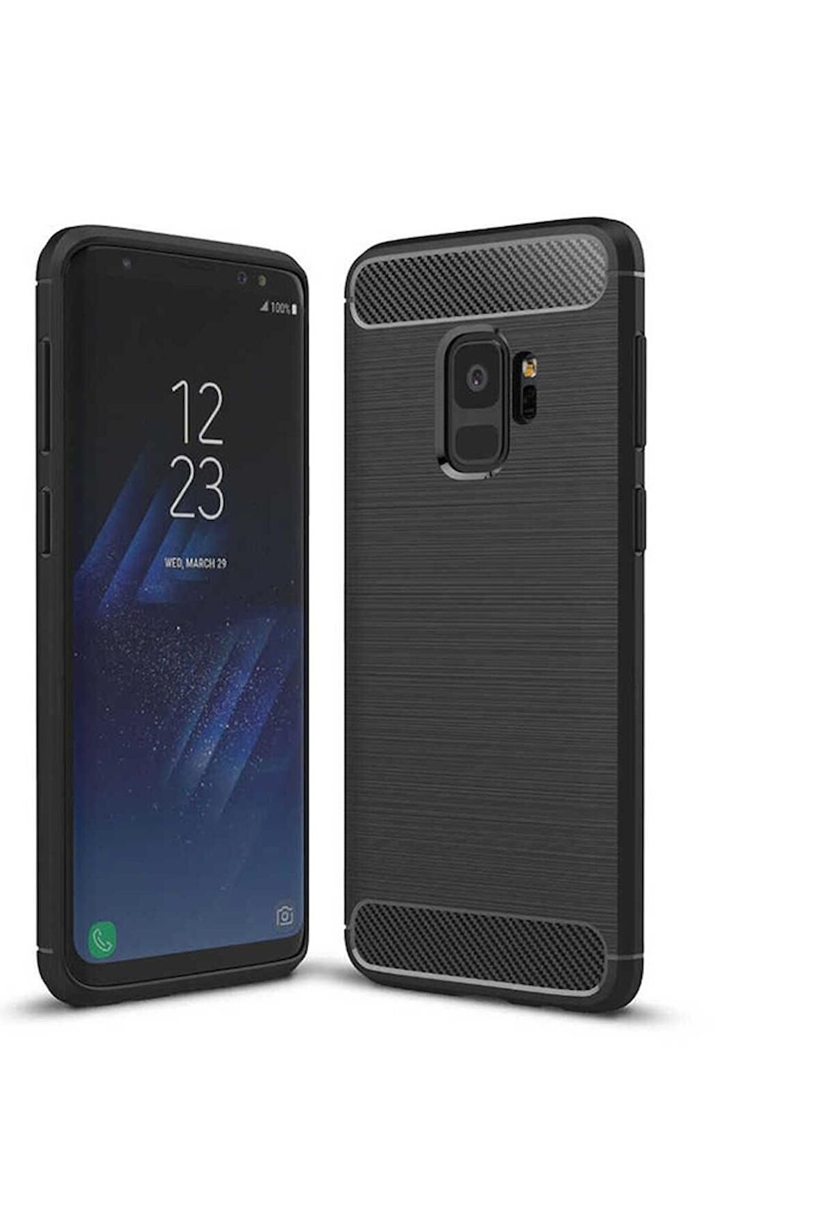 Samsung Galaxy S9 Plus Uyumlu Kılıf Room Silikon Kapak Siyah
