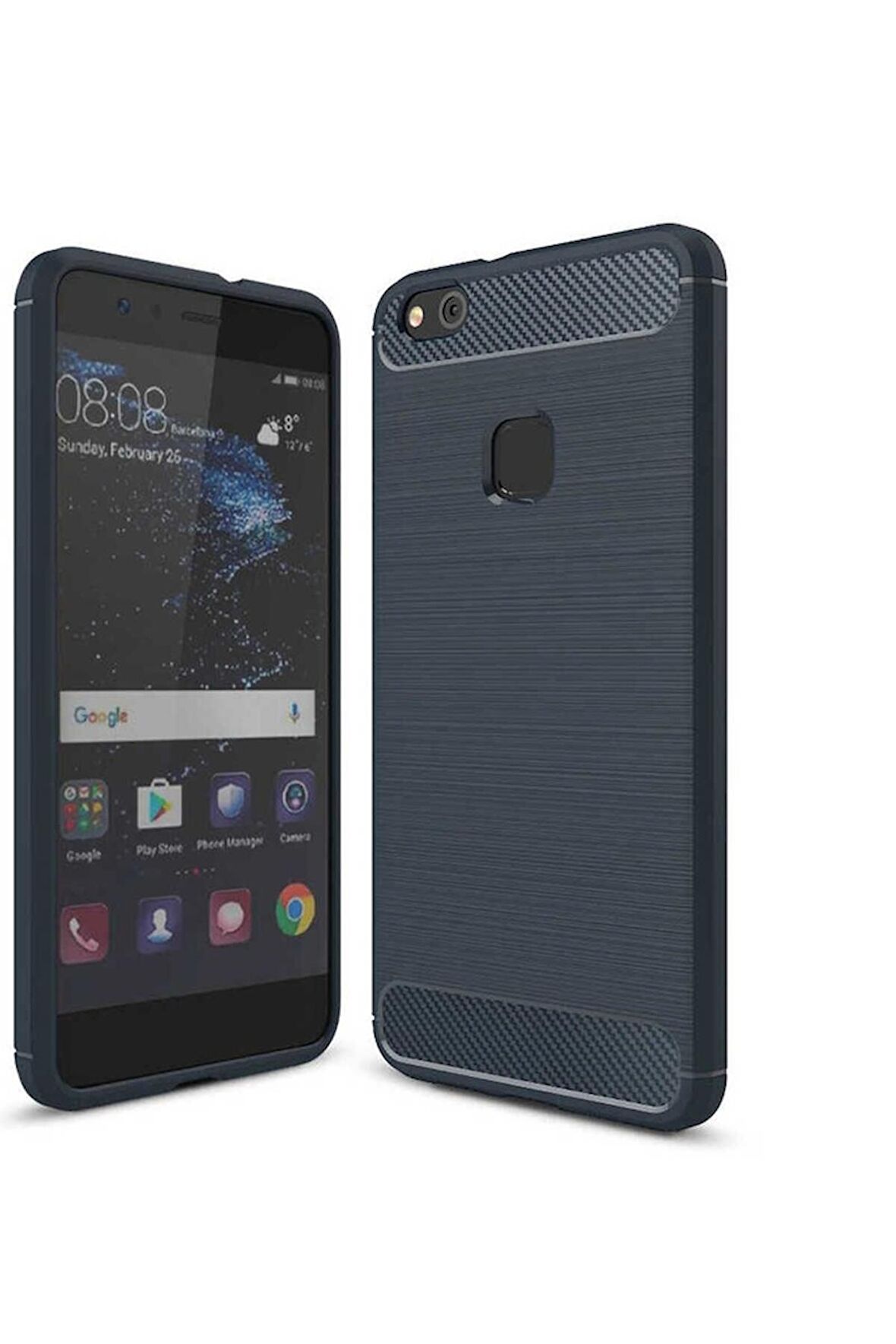 Huawei P10 Plus Uyumlu Kılıf Room Silikon Kapak Lacivert