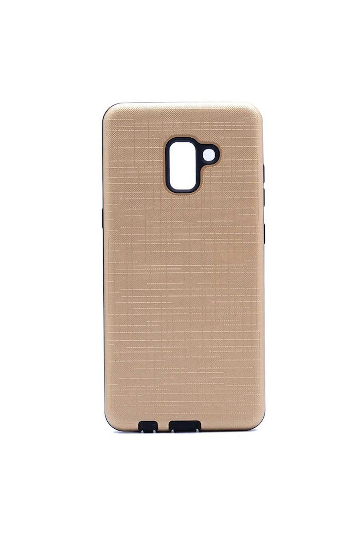 Samsung Galaxy A8 Plus 2018 Uyumlu Kılıf New Youyou Silikon Kapak Gold