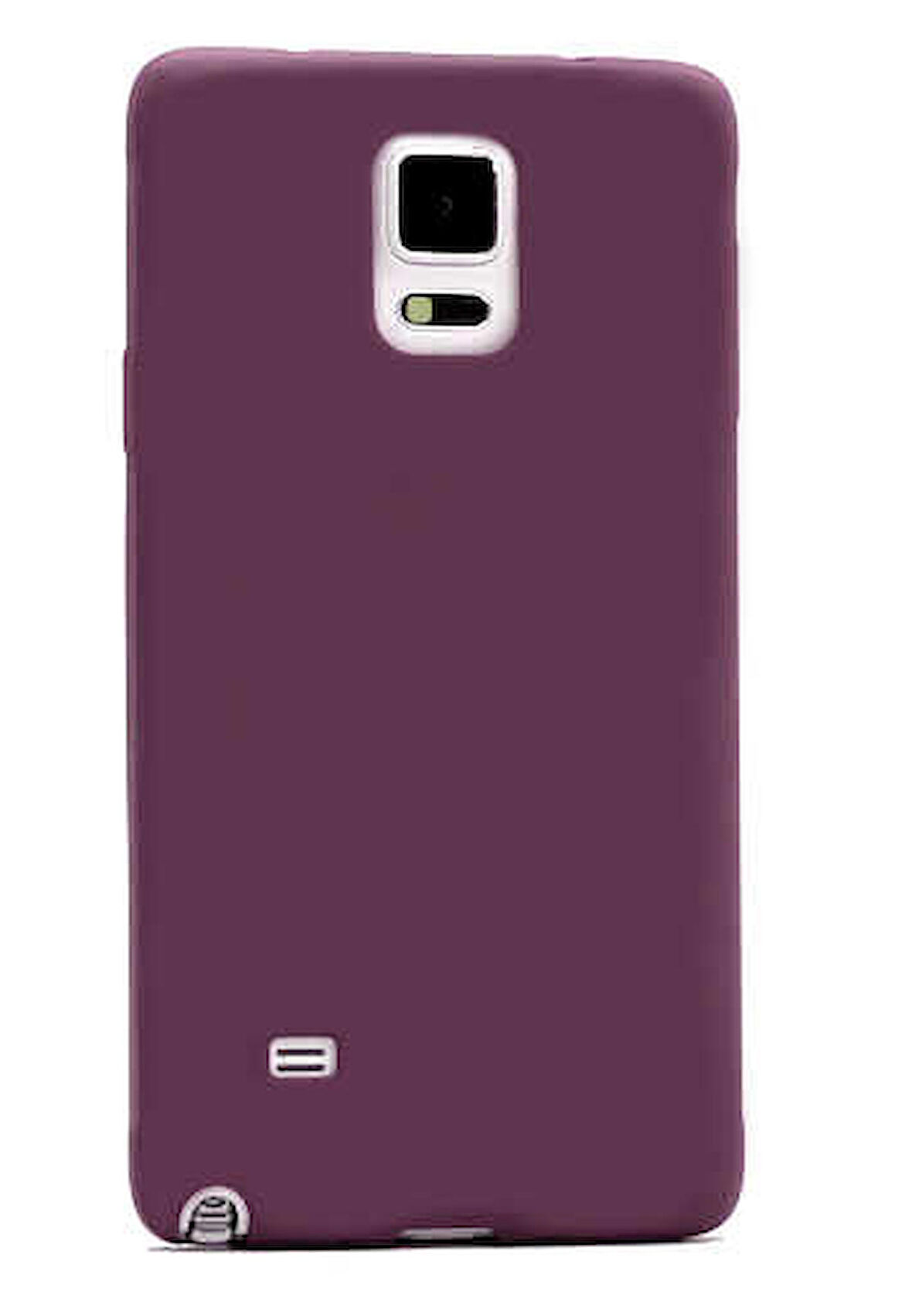 Samsung Galaxy Note 4 Uyumlu Kılıf Premier Silikon Kapak Mürdüm