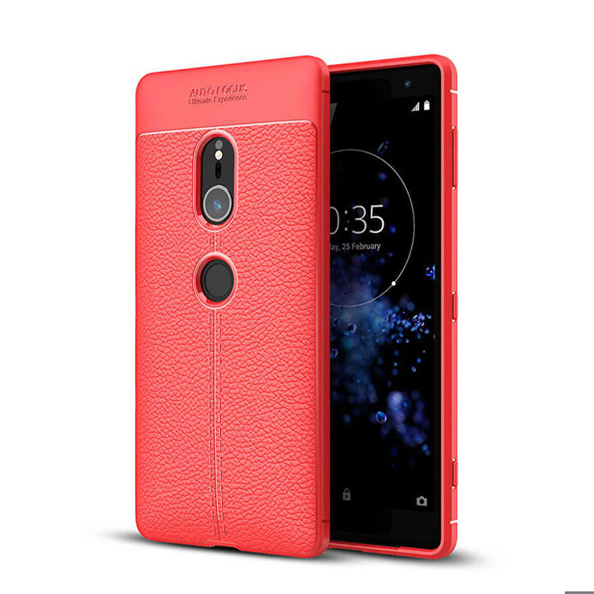Sony Xperia XZ2 Uyumlu Kılıf Niss Silikon Kapak Kırmızı