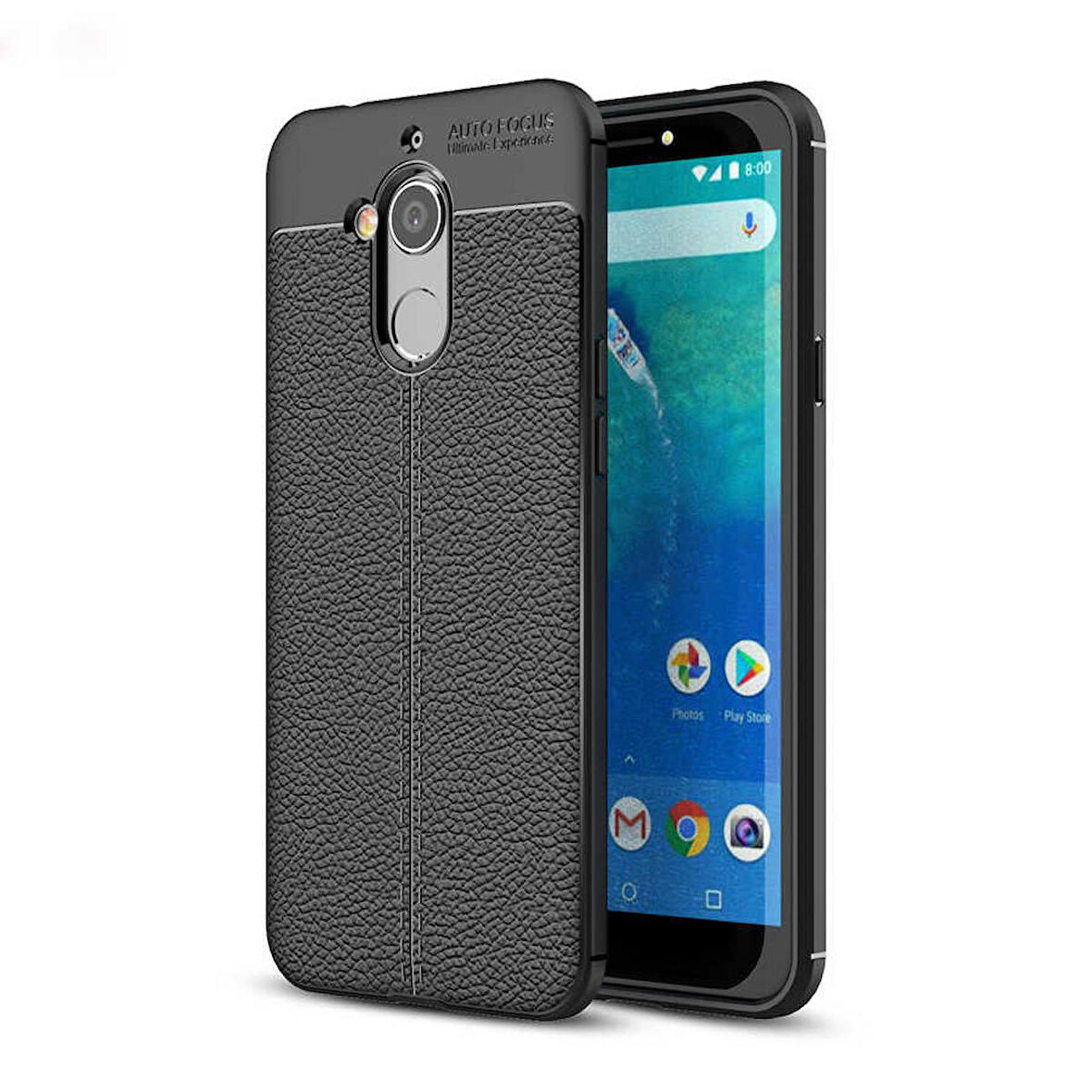 General Mobile 8 Uyumlu Kılıf Niss Silikon Kapak Siyah