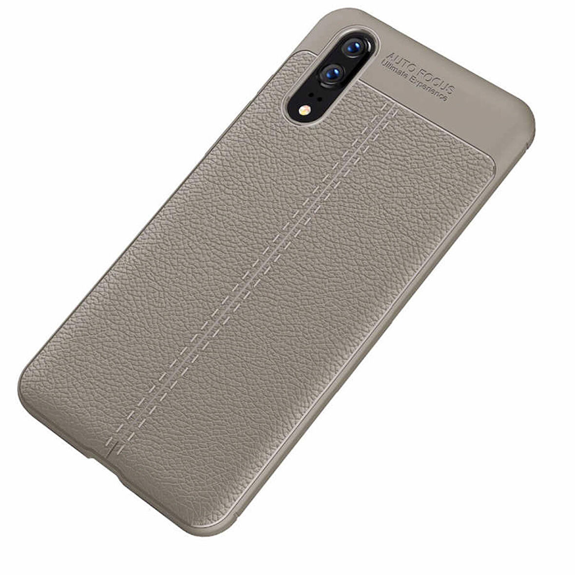 Huawei P20 Uyumlu Kılıf Niss Silikon Kapak Gri