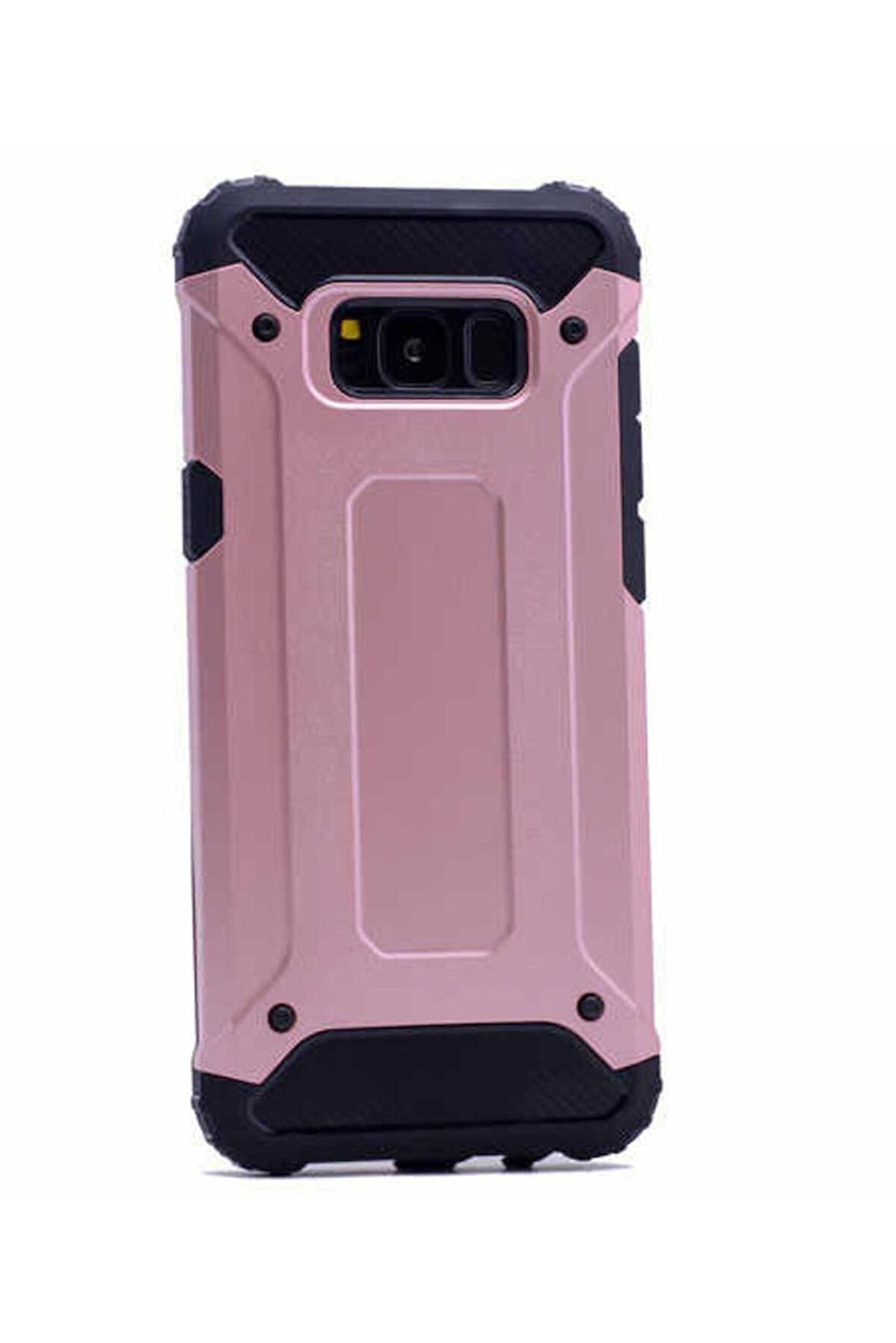 Samsung Galaxy S8 Uyumlu Kılıf Crash Silikon Kapak Rose Gold