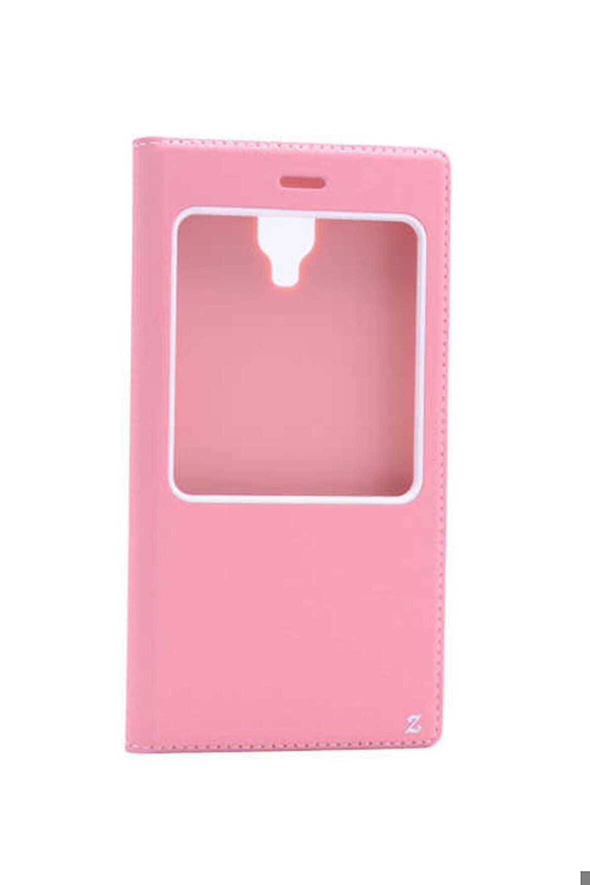 Casper Via A1 Plus Uyumlu Kılıf Dolce Kapaklı Kılıf Pembe Açık