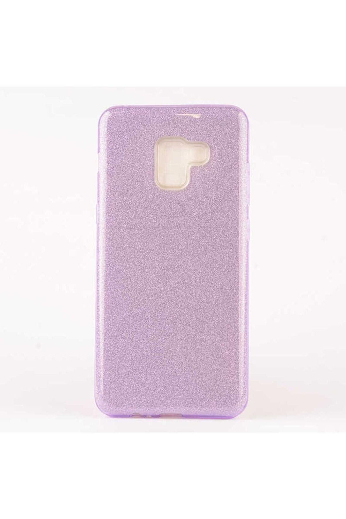 Samsung Galaxy A8 Plus 2018 Uyumlu Kılıf Shining Silikon Mor