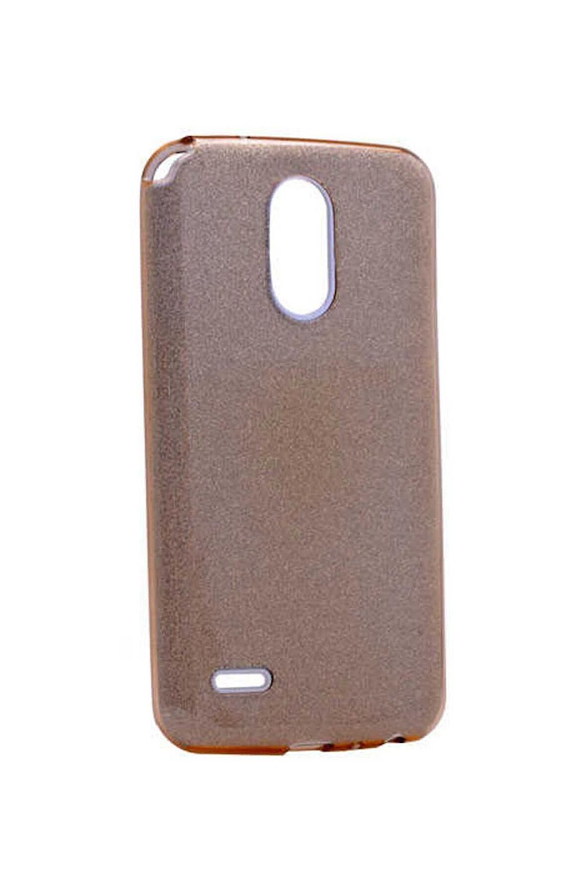 LG Stylus 3 Uyumlu Kılıf Shining Silikon Gold
