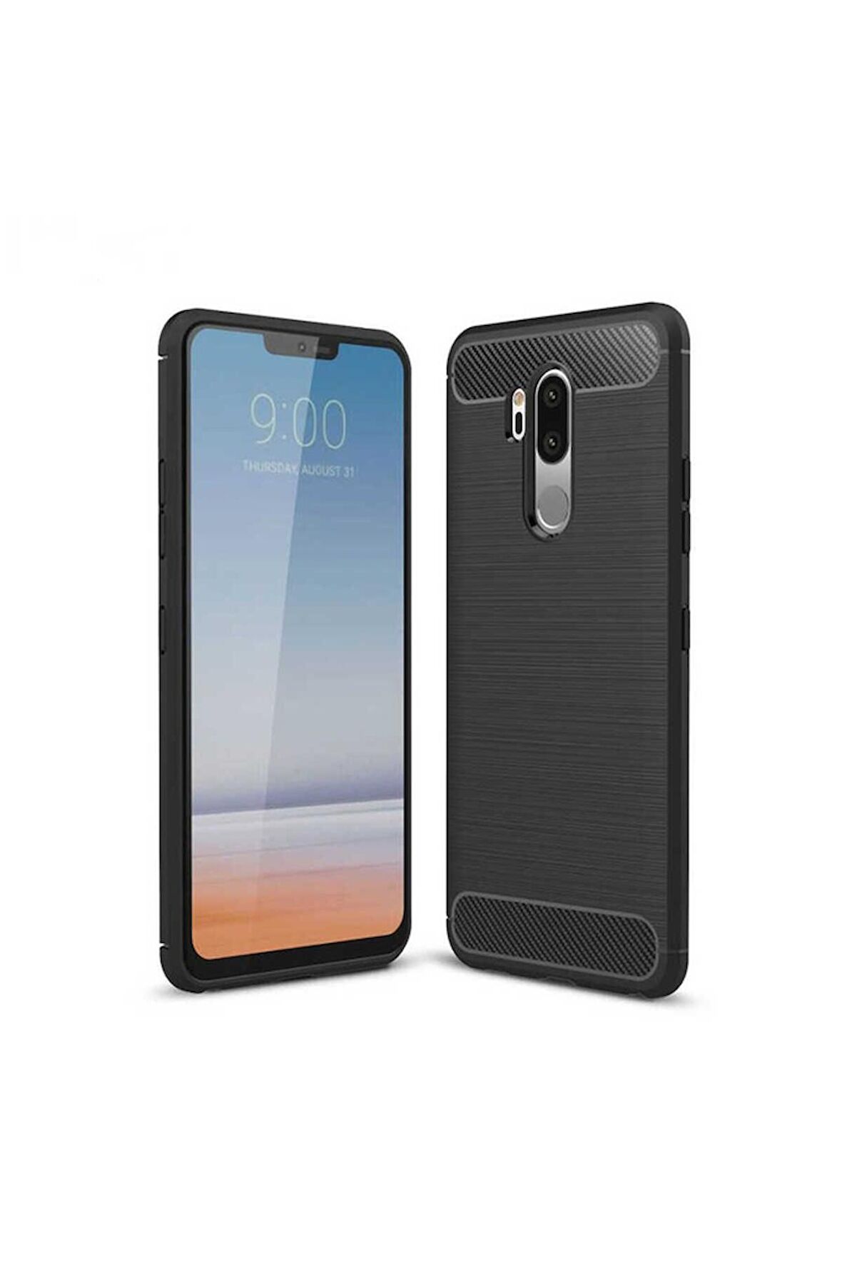 LG G7 Uyumlu Kılıf Room Silikon Kapak Siyah