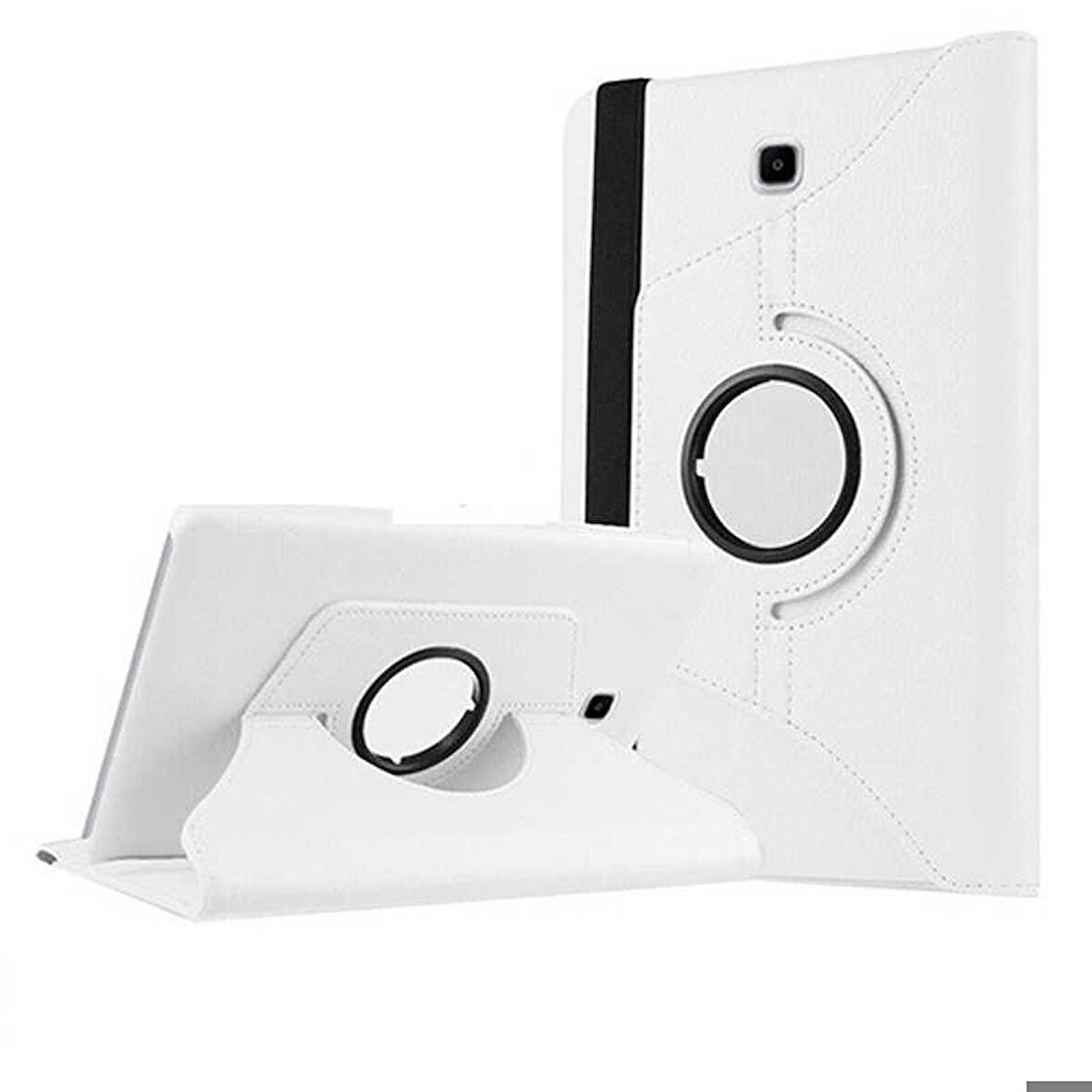 Samsung Galaxy Tab S2 8.0 T715 Uyumlu Tablet Kılıfı 360 Dönebilen Standlı Kılıf Beyaz