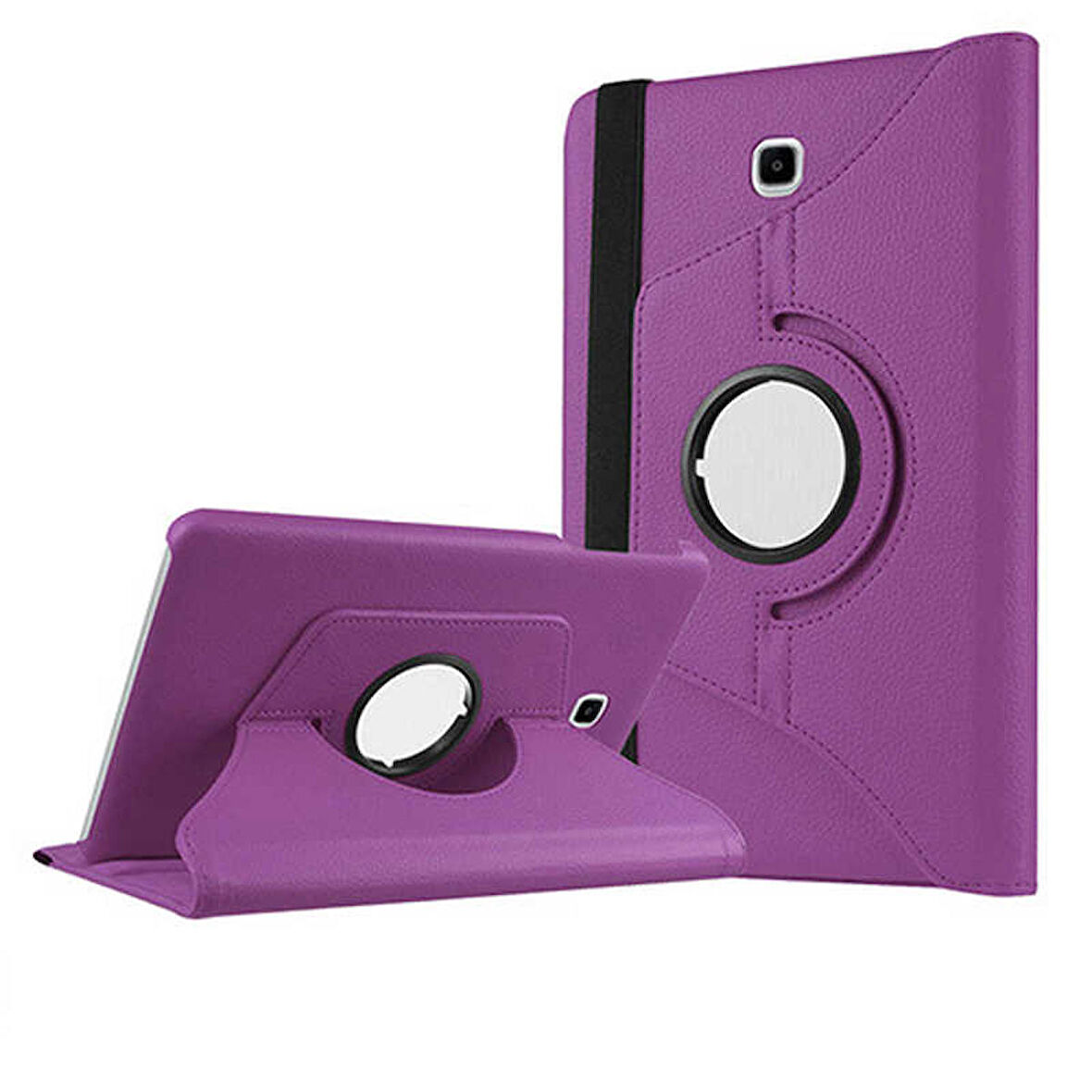 Samsung Galaxy Tab S2 8.0 T715 Uyumlu Tablet Kılıfı 360 Dönebilen Standlı Kılıf Mor