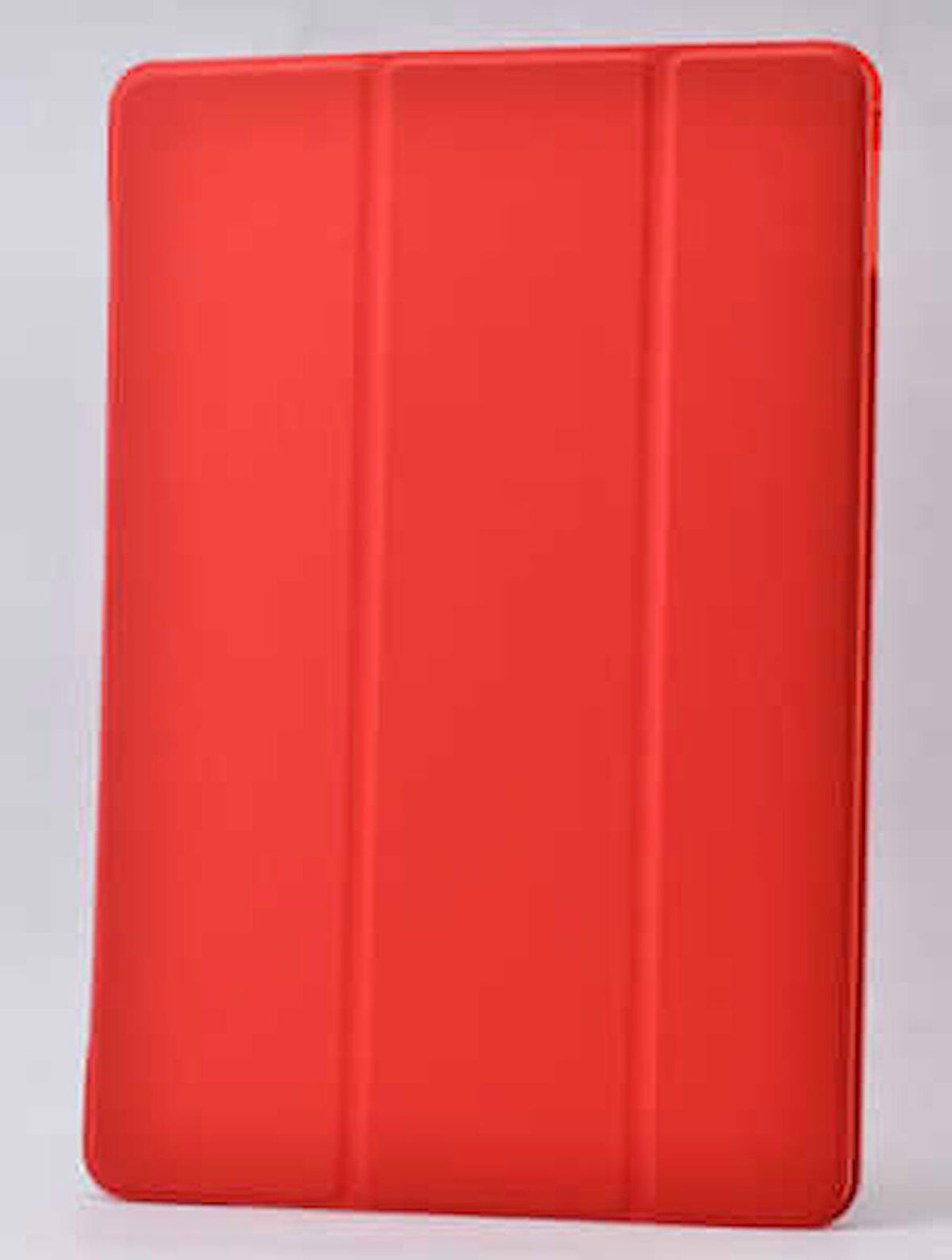 Apple iPad 6 Air 2 Uyumlu Tablet Kılıfı Smart Cover Standlı Akıllı Kılıf Kırmızı