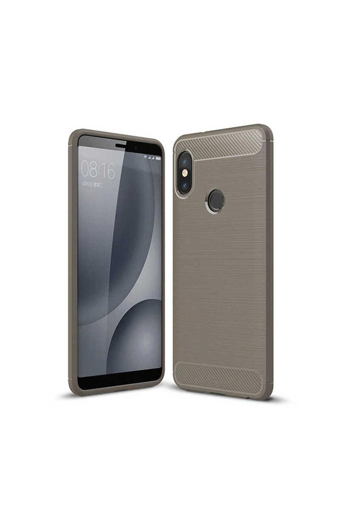 Xiaomi Mi 8 Uyumlu Kılıf Room Silikon Kapak Gri