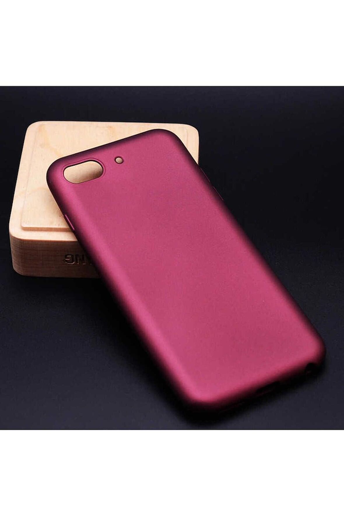 Asus Zenfone 4 Max ZC520KL Uyumlu Kılıf Premier Silikon Kapak Mürdüm
