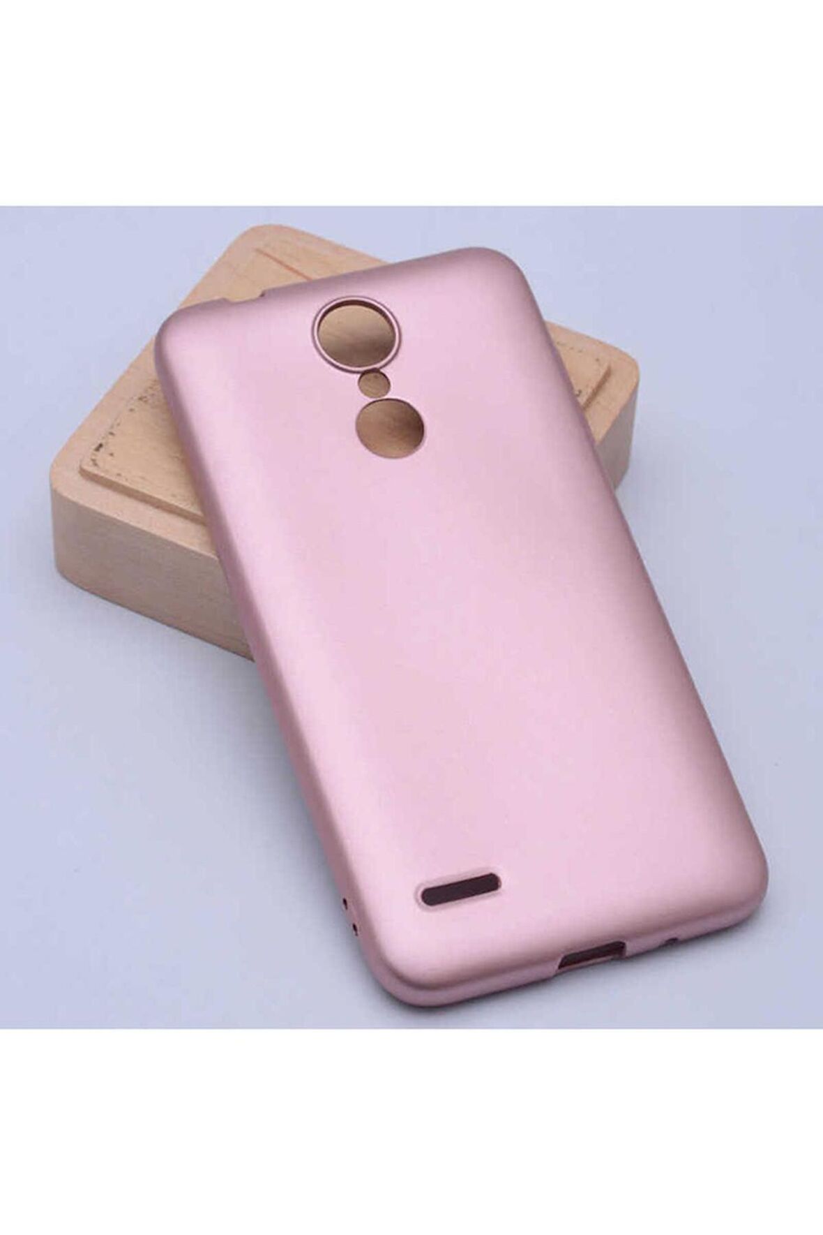 LG K9 Uyumlu Kılıf Premier Silikon Kapak Rose Gold