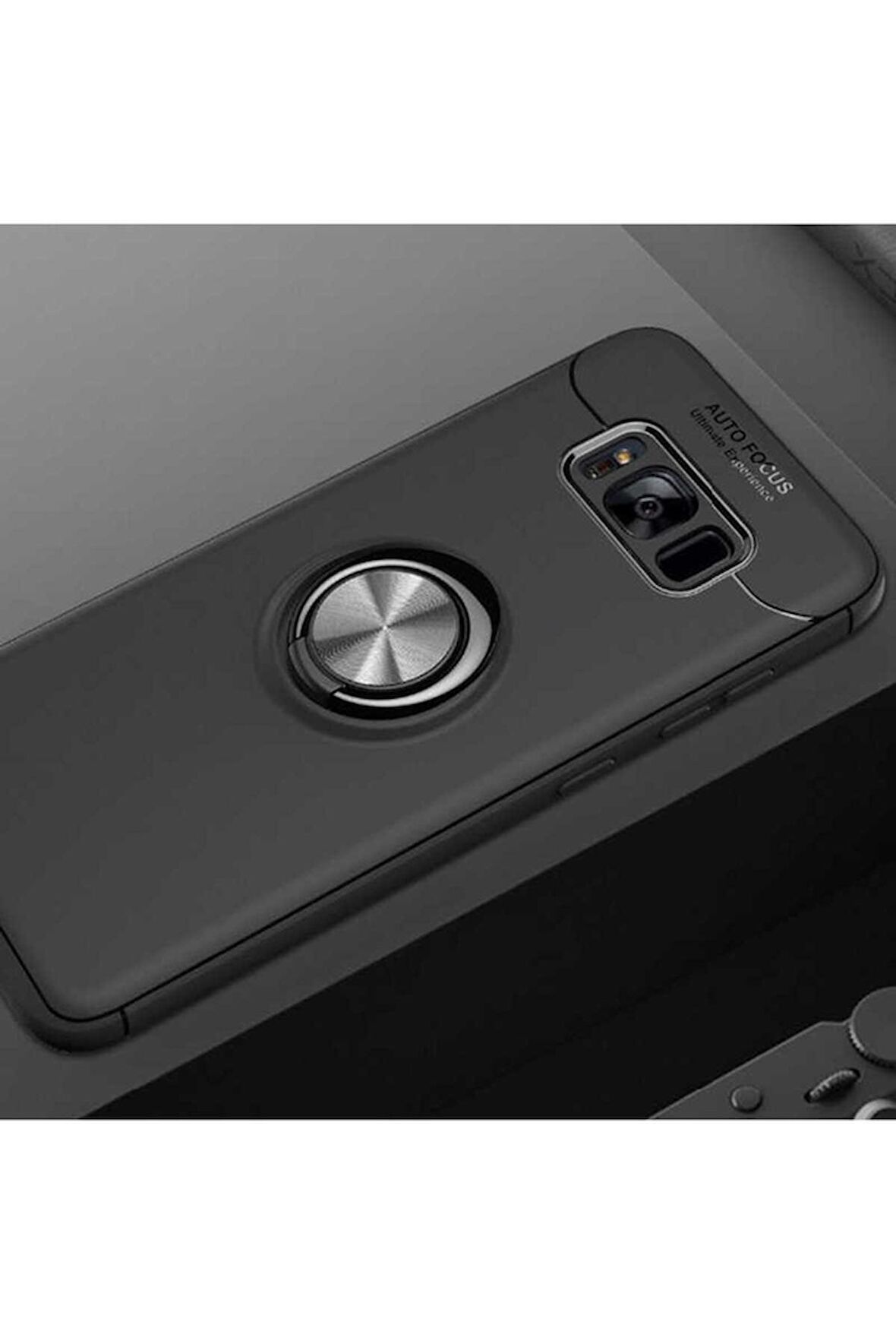 Samsung Galaxy S8 Plus Uyumlu Kılıf Ravel Silikon Kapak Siyah