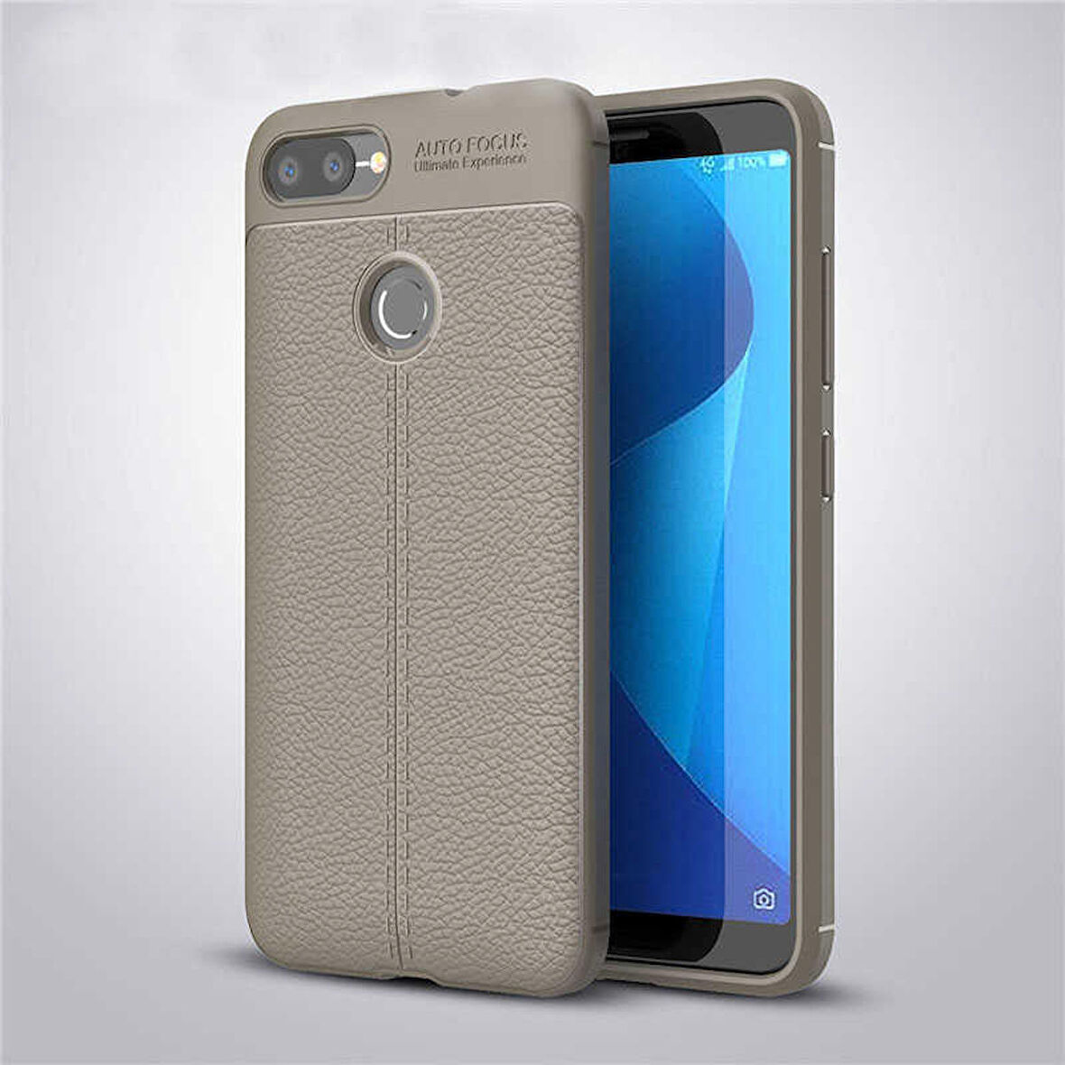 Asus Zenfone Max Plus (M1) ZB570TL Uyumlu Kılıf Niss Silikon Kapak Gri