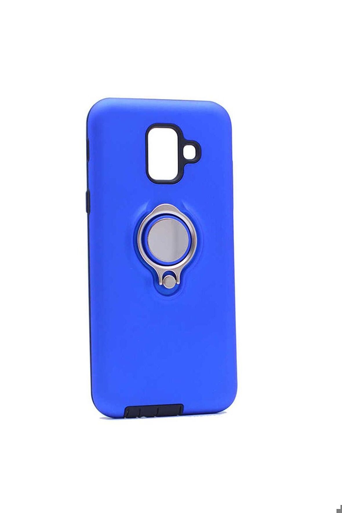 Samsung Galaxy J6 Uyumlu Kılıf Ring Youyou Kapak Mavi