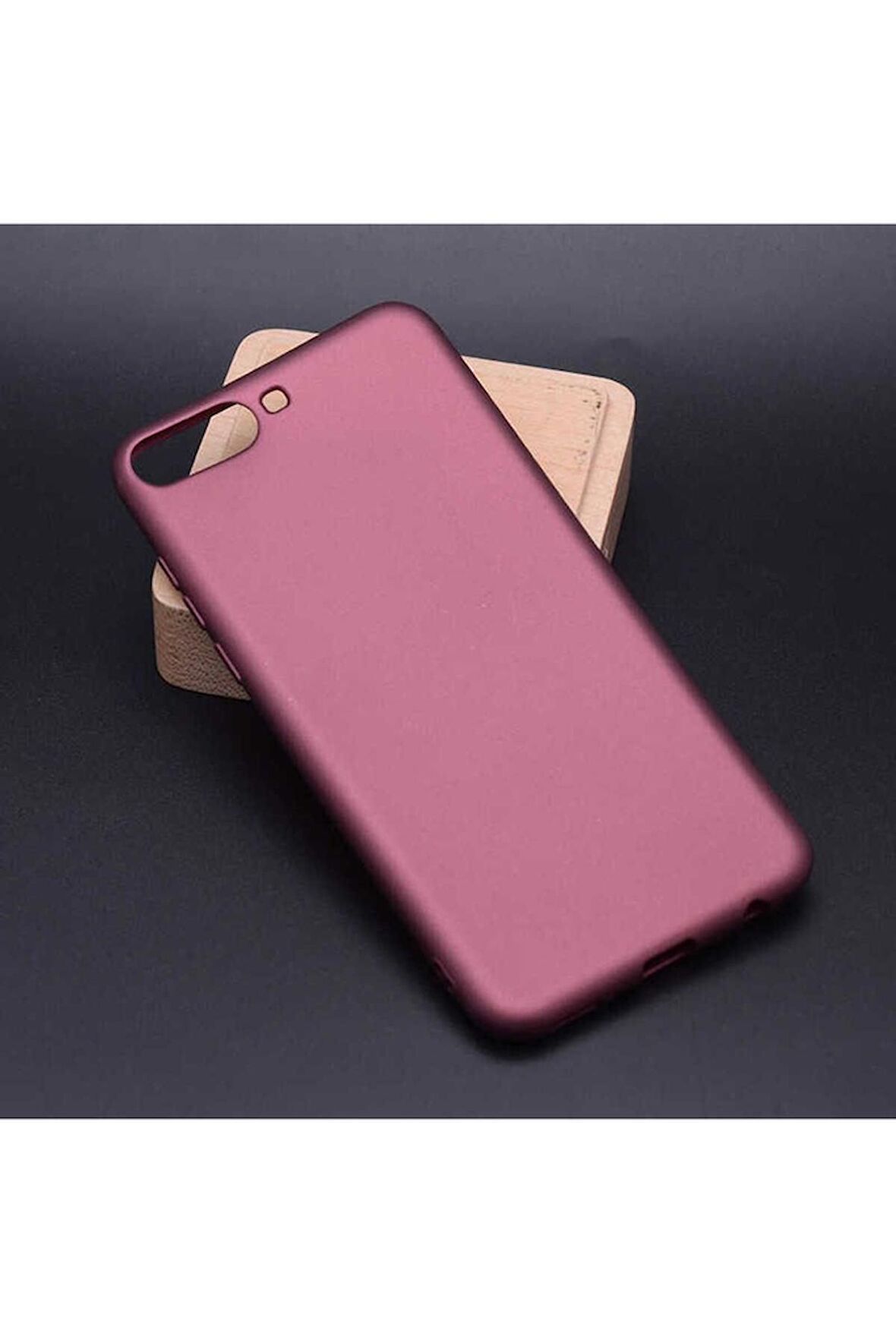 Huawei Y6 2018 Uyumlu Kılıf Premier Silikon Kapak Mürdüm