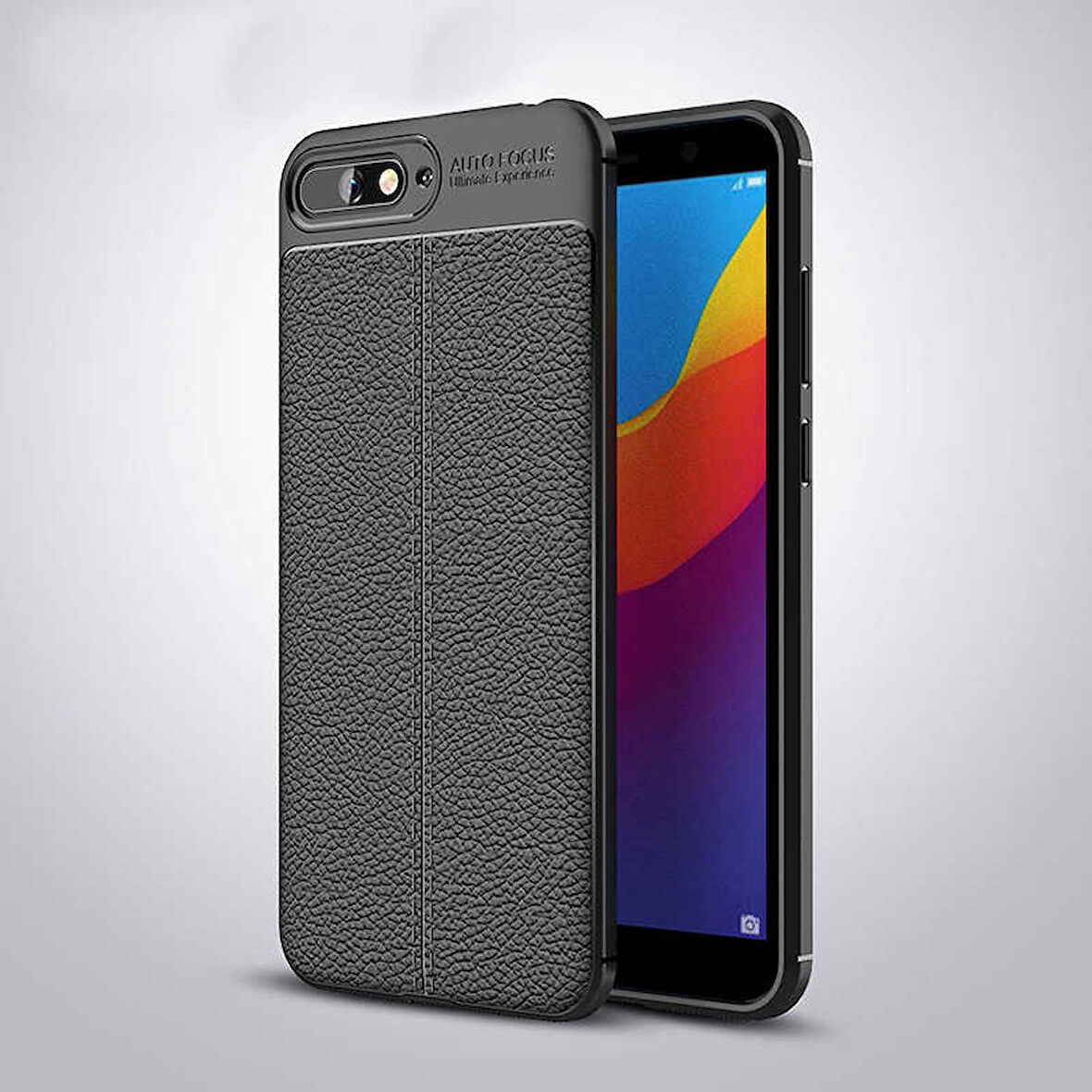 Huawei Y6 2018 Uyumlu Kılıf Niss Silikon Kapak Siyah