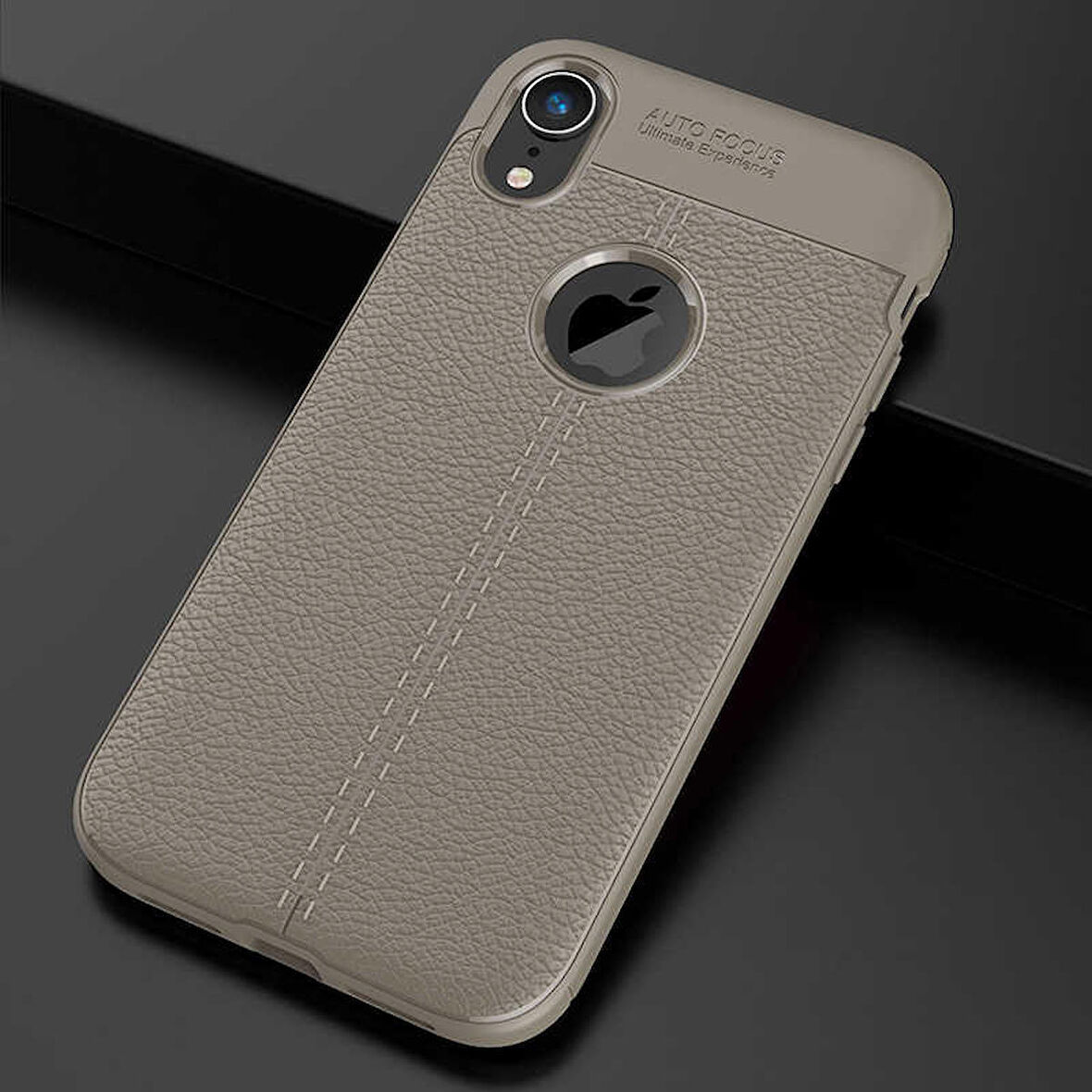 Apple iPhone XR Uyumlu Kılıf Niss Silikon Kapak Gri