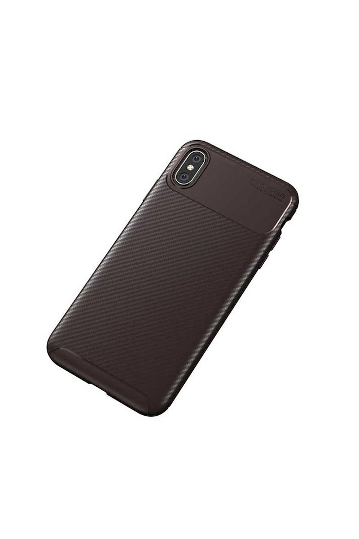 Apple iPhone XS Uyumlu Kılıf Negro Silikon Kapak Kahverengi