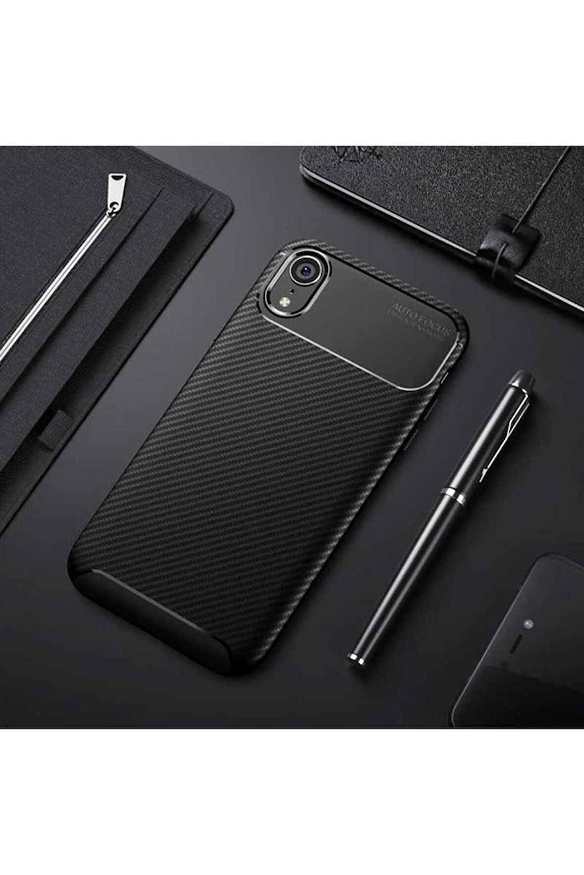 Apple iPhone XR Uyumlu Kılıf Negro Silikon Kapak Siyah