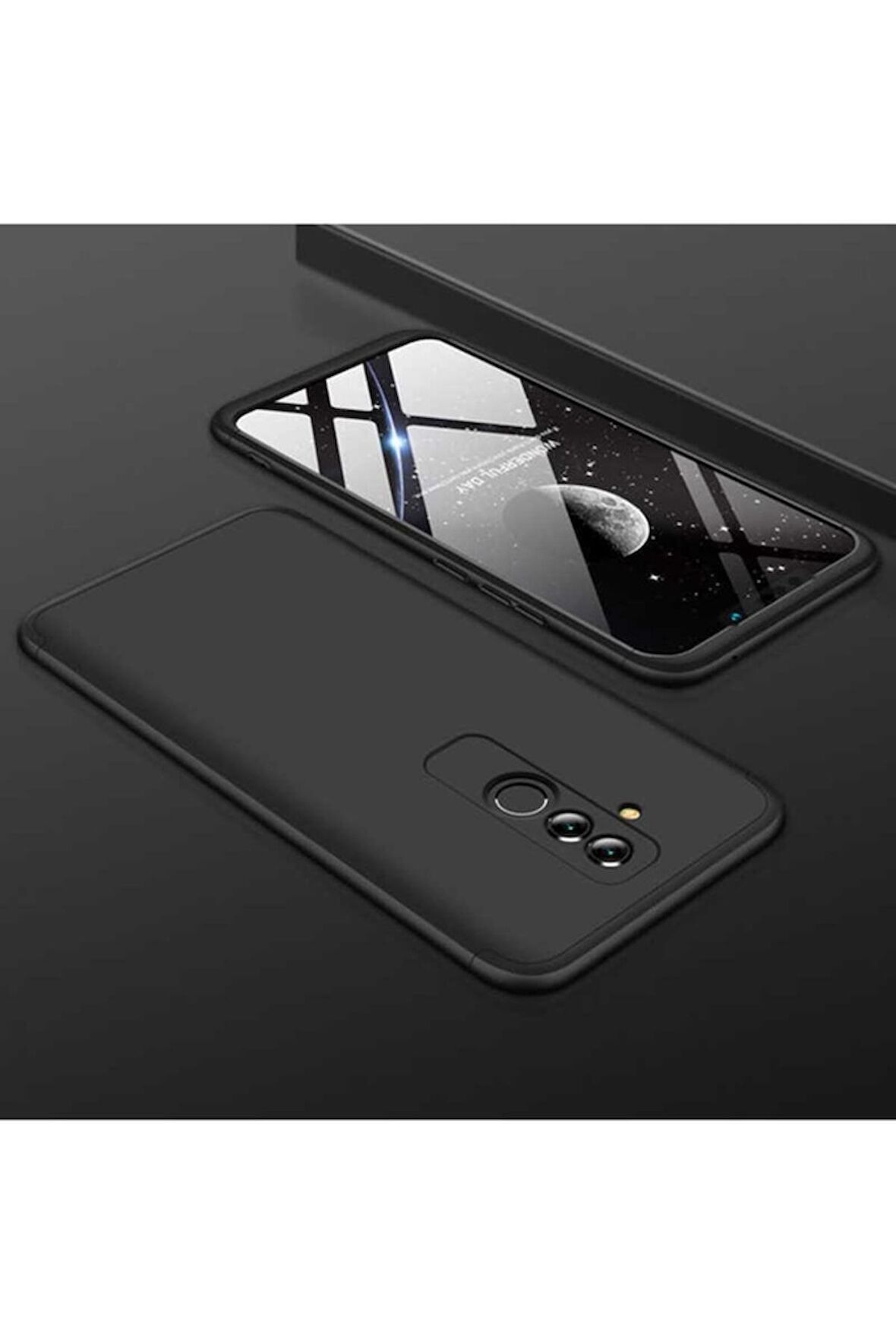 Huawei Mate 20 Lite Uyumlu Kılıf Ays Kapak Siyah