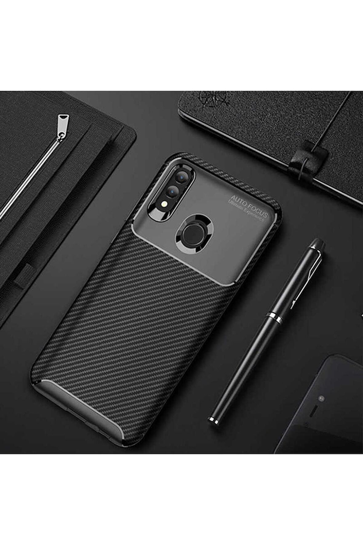 Huawei P Smart 2019 Uyumlu Kılıf Negro Silikon Kapak Siyah