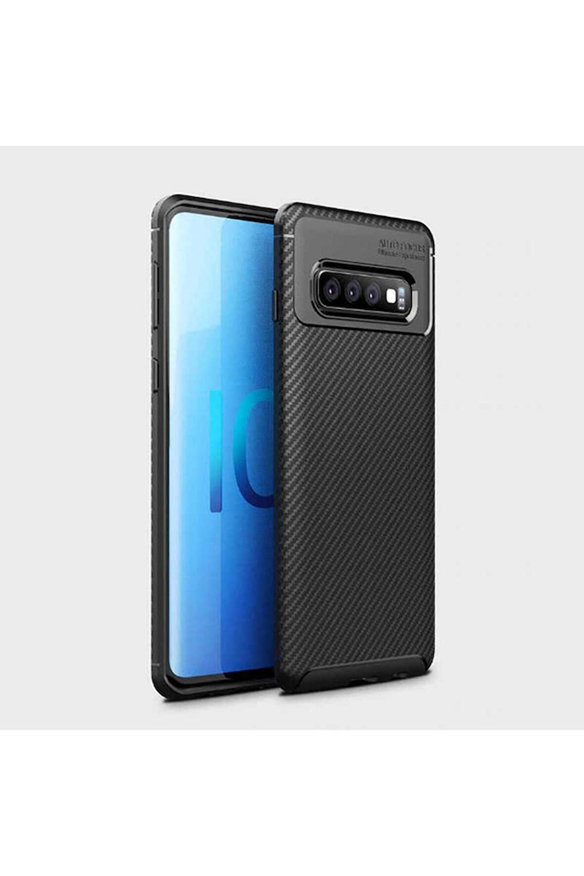Samsung Galaxy S10 Plus Uyumlu Kılıf Negro Silikon Kapak Siyah