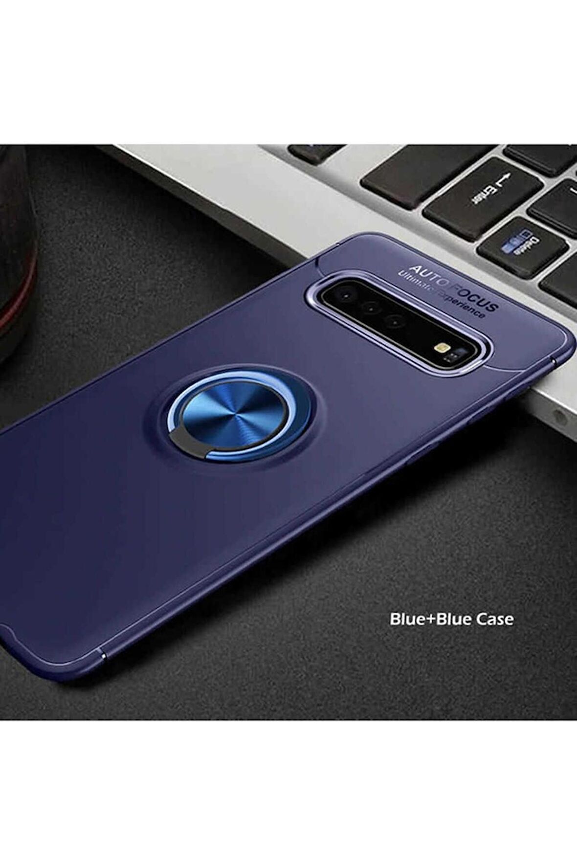 Samsung Galaxy S10 Uyumlu Kılıf Ravel Silikon Kapak Mavi