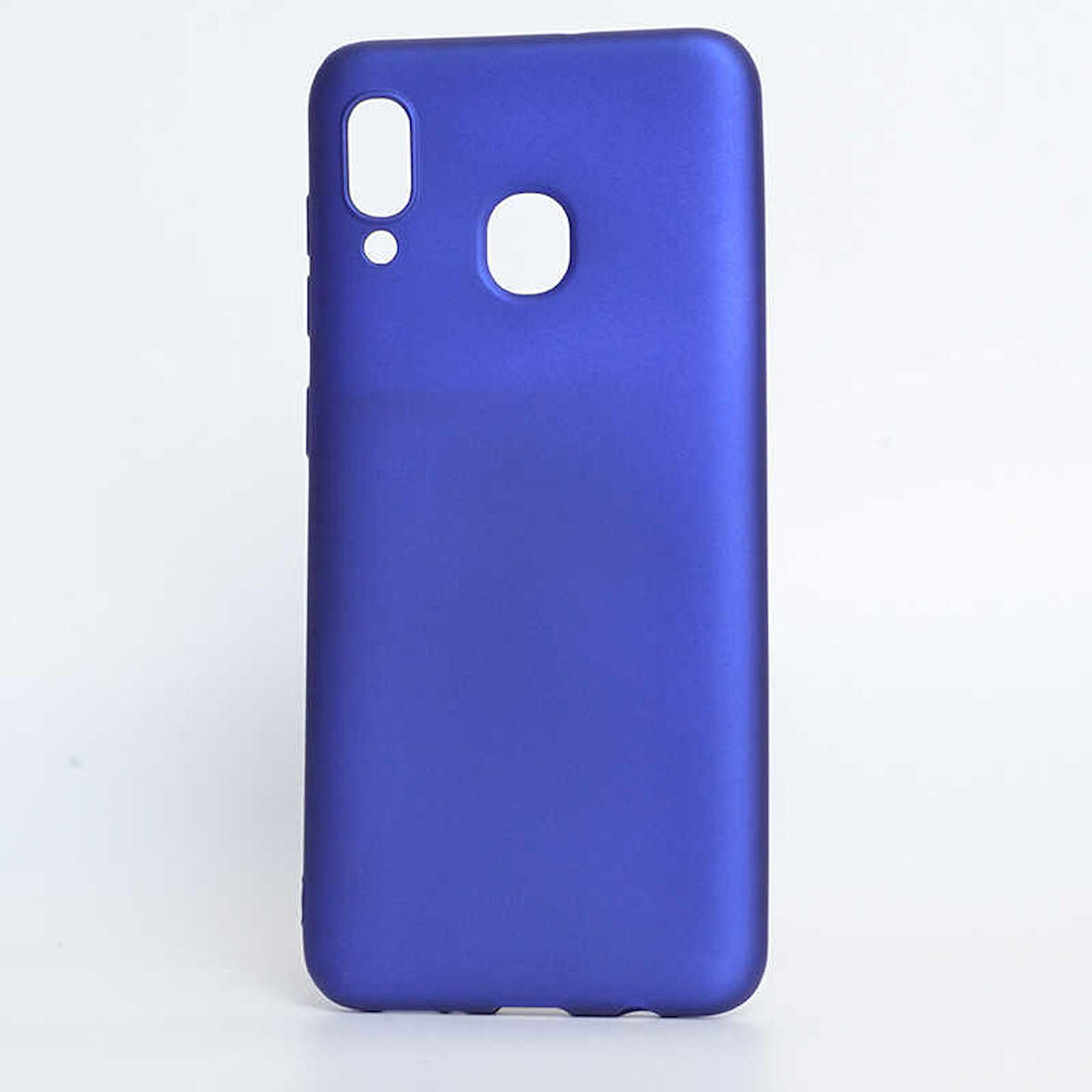 Samsung Galaxy A30 Uyumlu Kılıf Premier Silikon Kapak Saks Mavi
