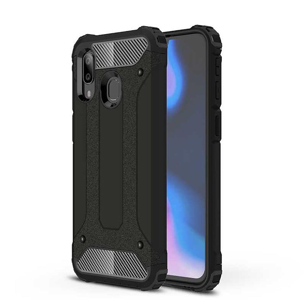 Xiaomi Redmi Note 7 Uyumlu Kılıf Crash Silikon Kapak Siyah