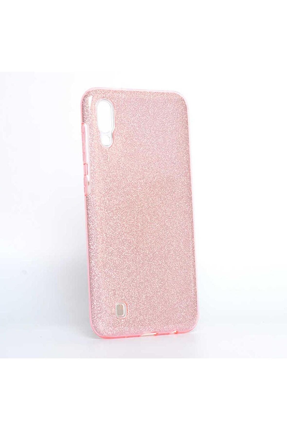 Samsung Galaxy M10 Uyumlu Kılıf Shining Silikon Rose Gold