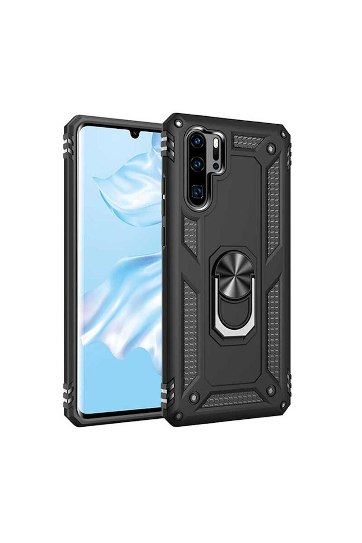 Huawei P30 Pro Uyumlu Kılıf Vega Kapak Siyah