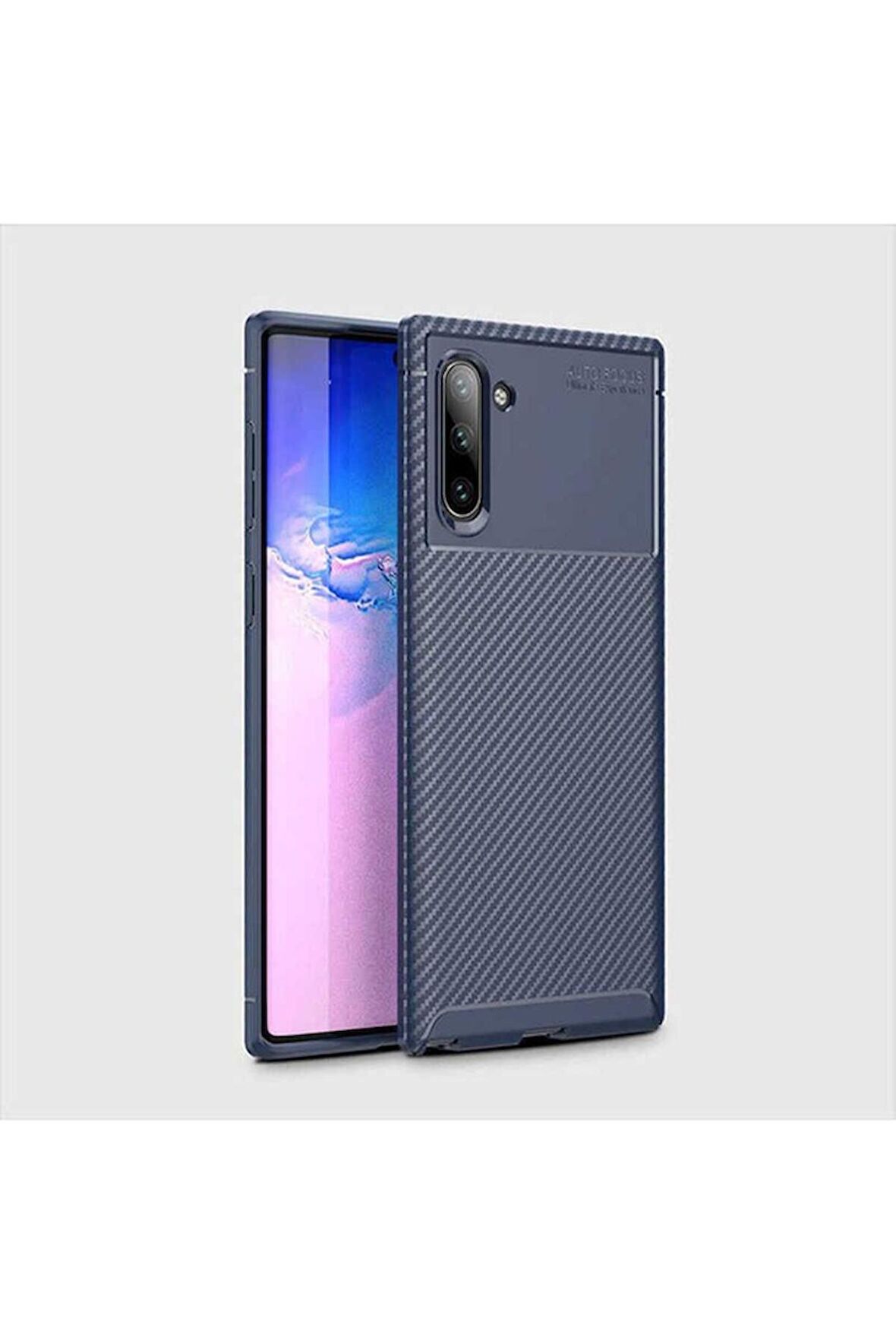 Samsung Galaxy Note 10 Uyumlu Kılıf Negro Silikon Kapak Lacivert