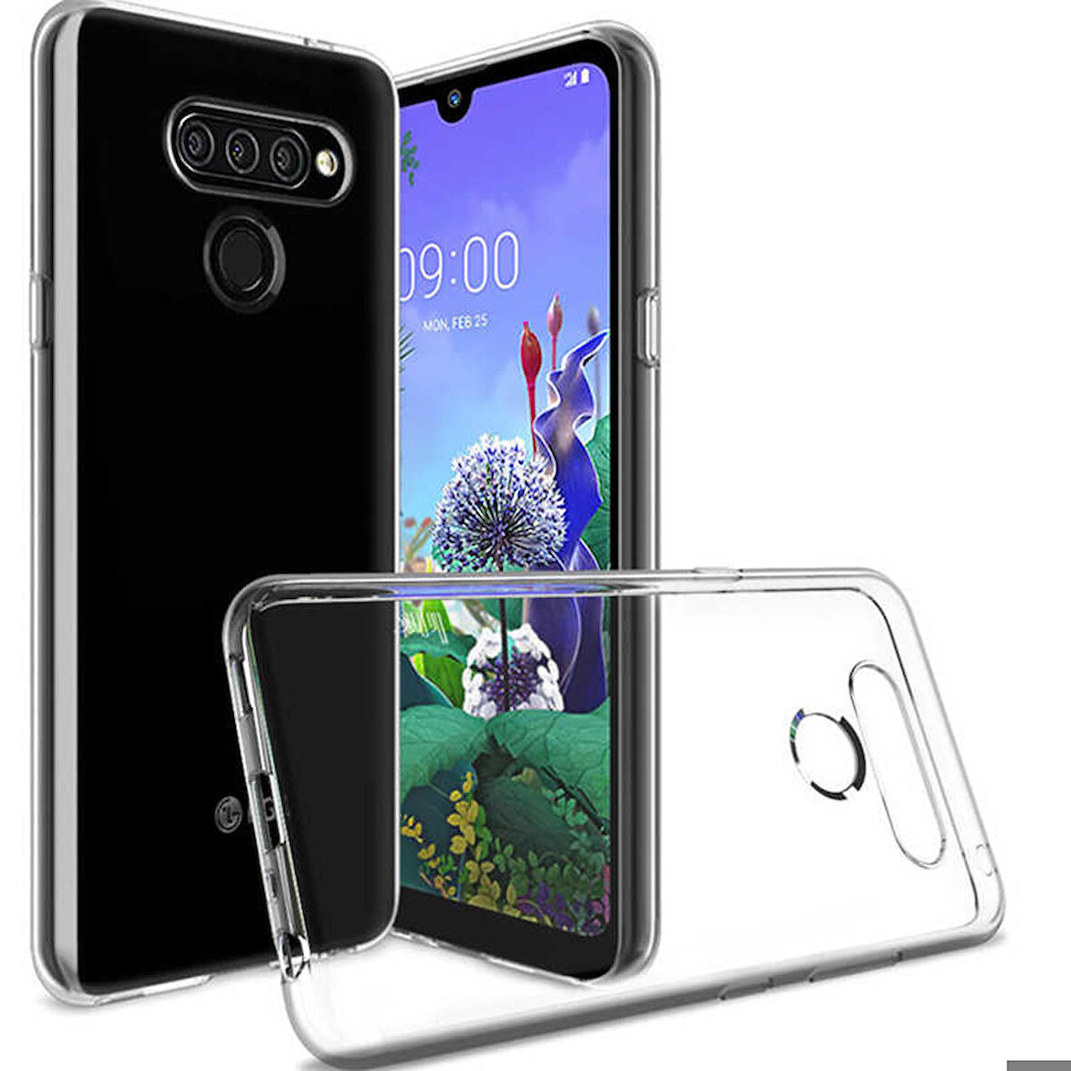 LG Q60 Uyumlu Kılıf Süper Silikon Kapak