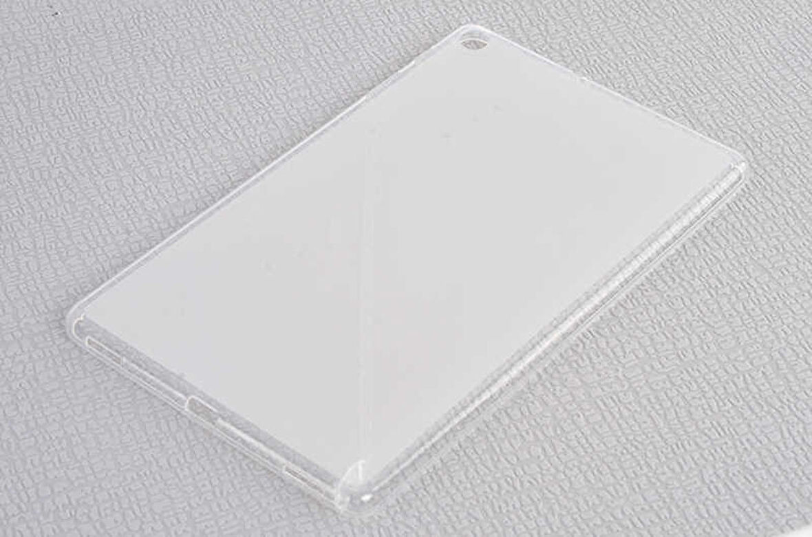 Samsung Galaxy Tab A 10.1(2019) T510 Uyumlu Tablet Kılıf Şeffaf Silikon Kapak Beyaz