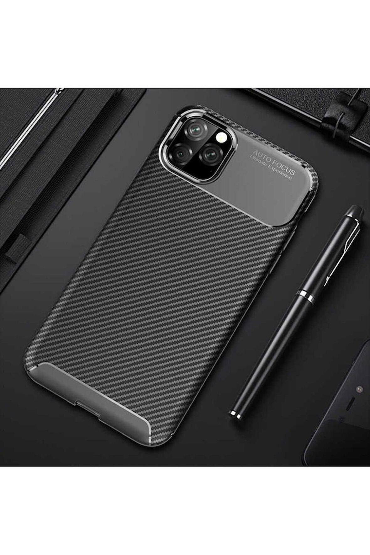 Apple iPhone 11 Pro Uyumlu Kılıf Negro Silikon Kapak Siyah