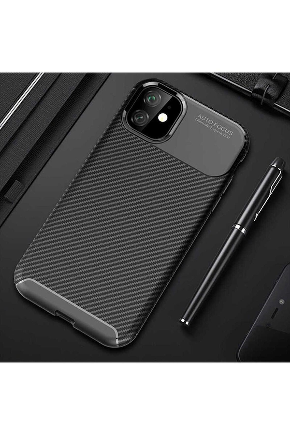 Apple iPhone 11 Uyumlu Kılıf Negro Silikon Kapak Siyah