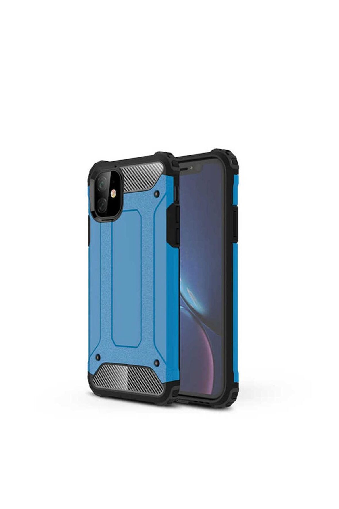 Apple iPhone 11 Uyumlu Kılıf Crash Silikon Kapak Mavi