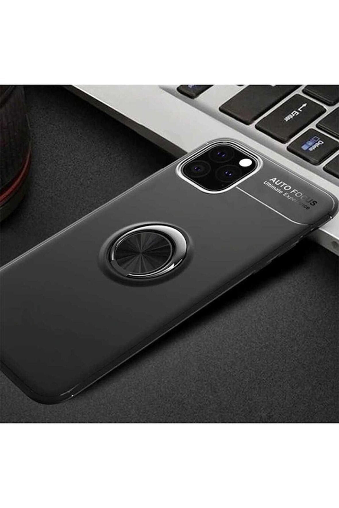 Apple iPhone 11 Pro Uyumlu Kılıf Ravel Silikon Kapak Siyah