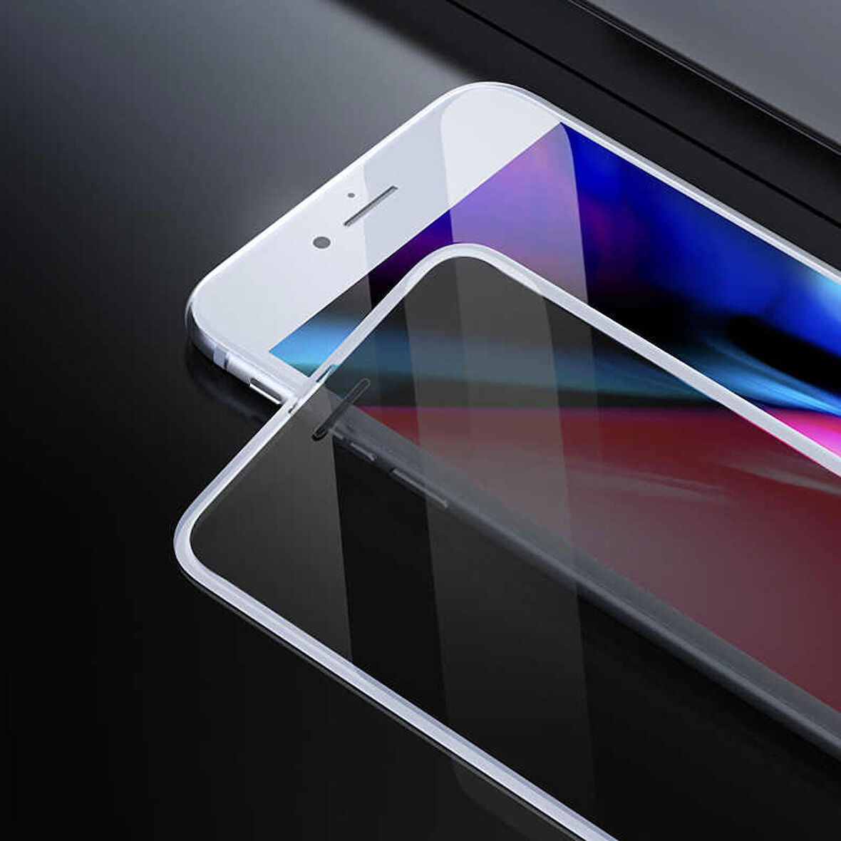 Apple iPhone 6 Uyumlu Anti-Dust Privacy Temperli Ekran Koruyucu Beyaz